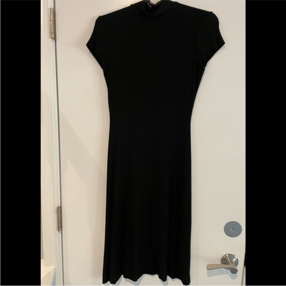 Betsey Johnson Black Open Back Fit & Flare Dress Size Medium. Black Label! - Picture 2 of 5
